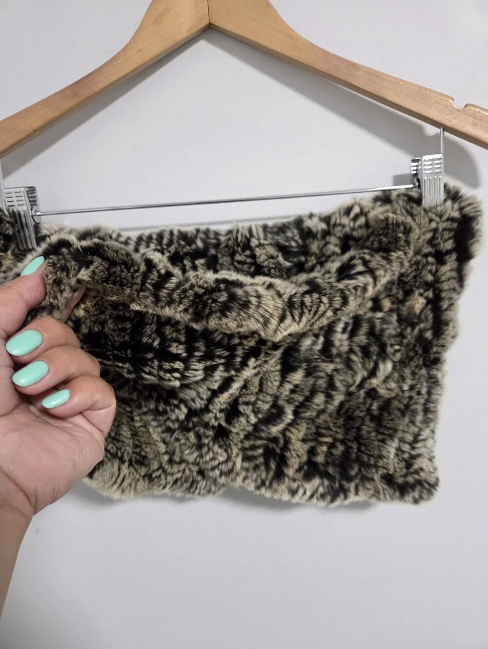 Saks Fifth Avenue Rabbit Fur Scarf